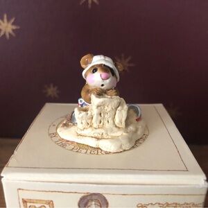 Wee Forest Folks Beach Mousey - Sandcastle Beach.  1982. M-76